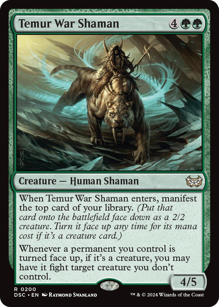 Image of Temur War Shaman [Duskmourn: House of Horror Commander]