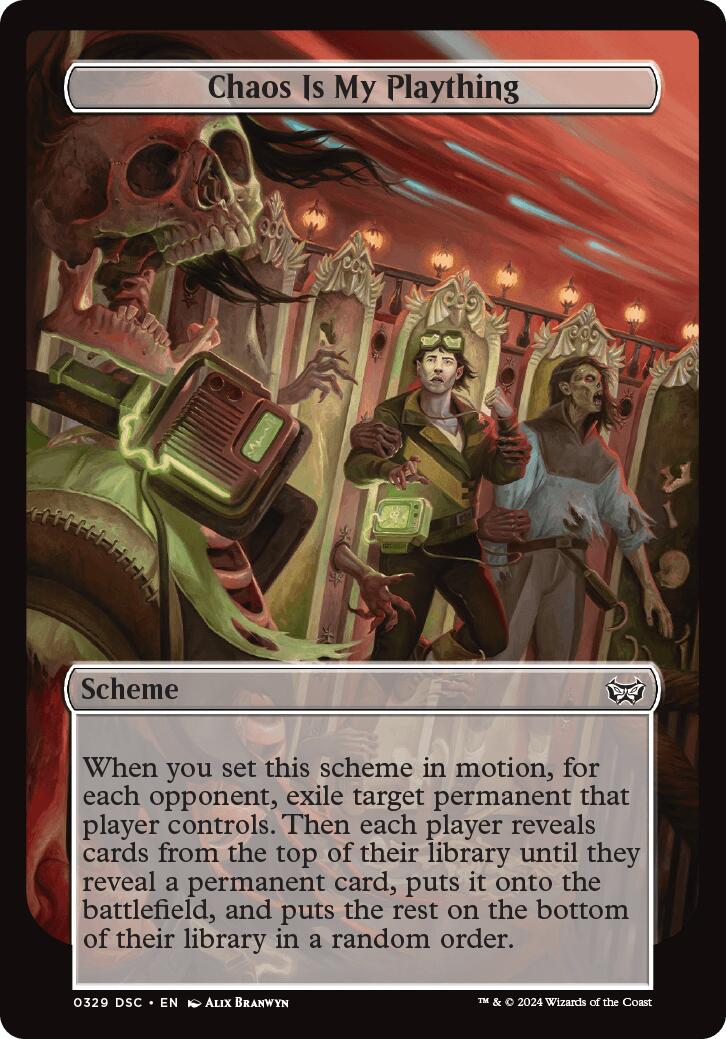 Image of Chaos is My Plaything (Full Art) [Duskmourn: Archenemy]