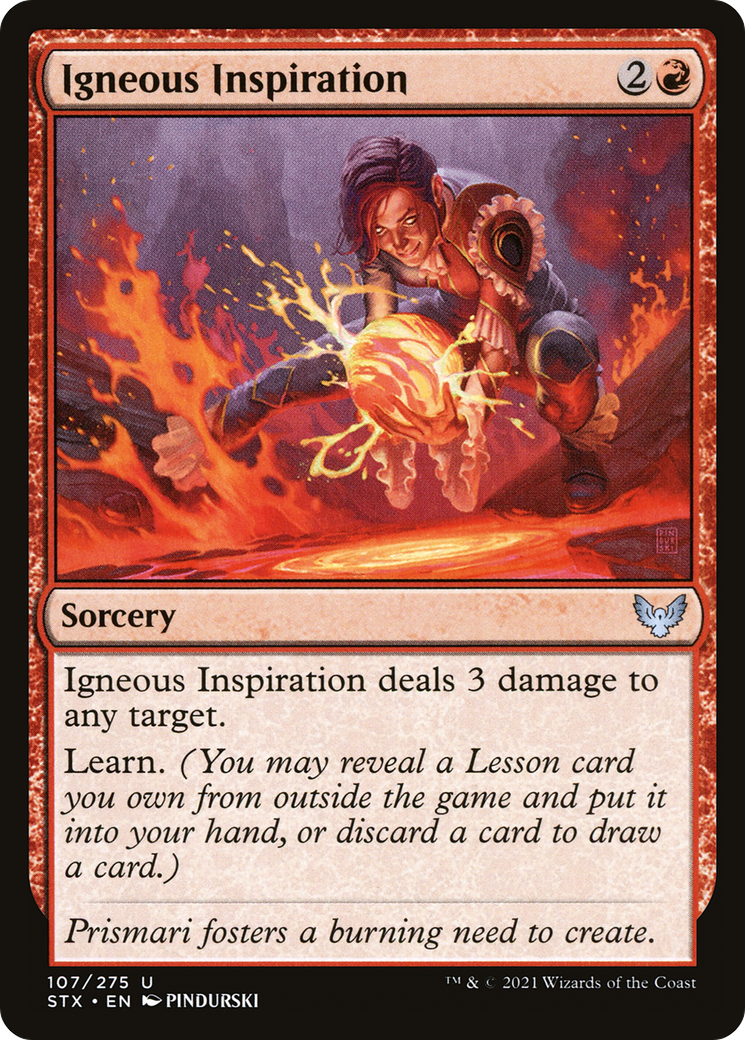 Image of Igneous Inspiration [Strixhaven: School of Mages]