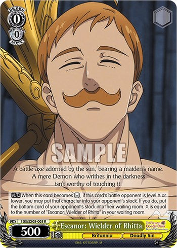 Image of Escanor: Wielder of Rhitta (Foil) [The Seven Deadly Sins: Revival of The Commandments]
