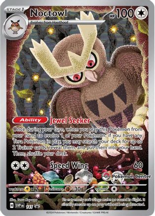Image of Noctowl (141) (Pokemon Center Exclusive) [Scarlet & Violet: Black Star Promos]