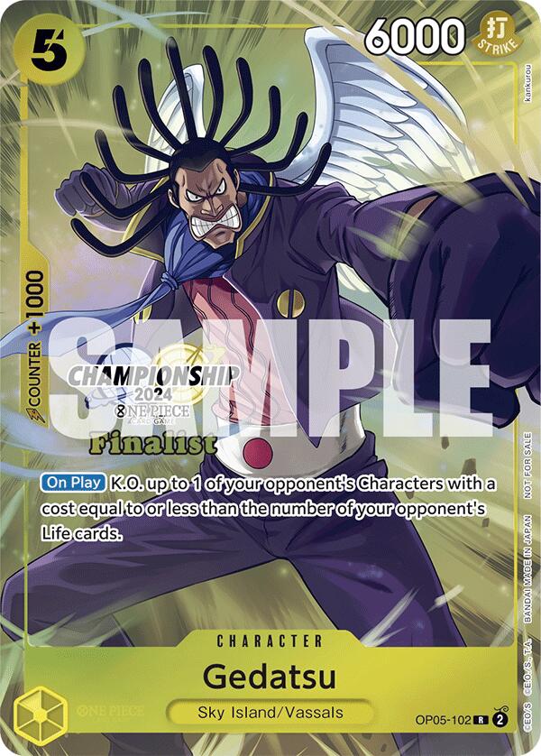 Image of Gedatsu (Championship 2024 Finalist Card Set) [One Piece Promotion Cards]