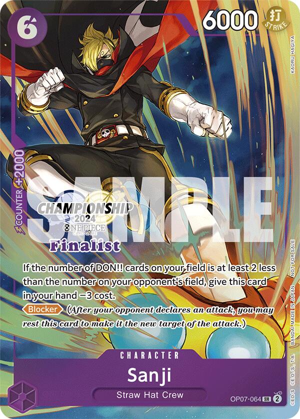 Image of Sanji (Championship 2024 Finalist Card Set) [One Piece Promotion Cards]