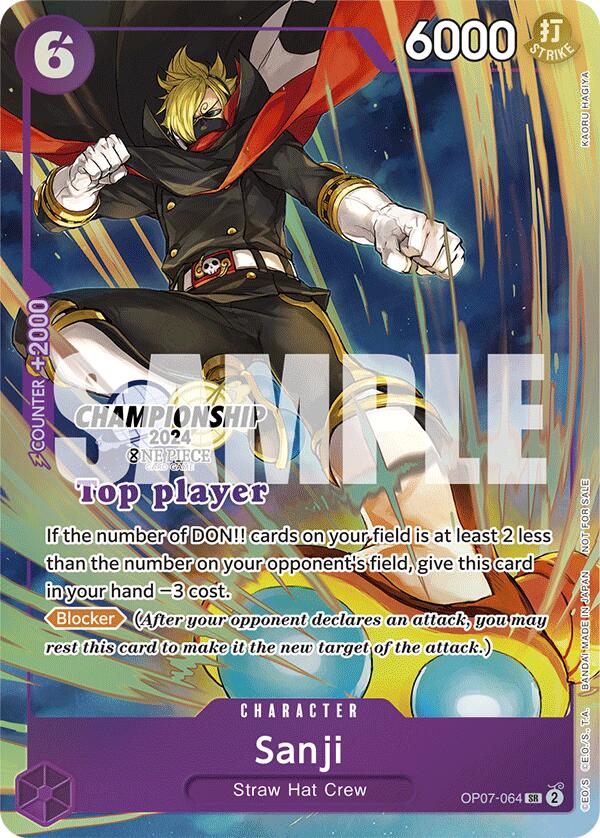 Image of Sanji (Championship 2024 Top Player Pack) [One Piece Promotion Cards]