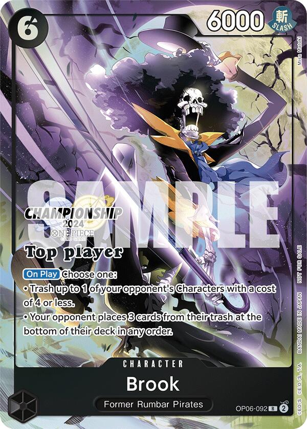 Image of Brook (Championship 2024 Top Player Pack) [One Piece Promotion Cards]