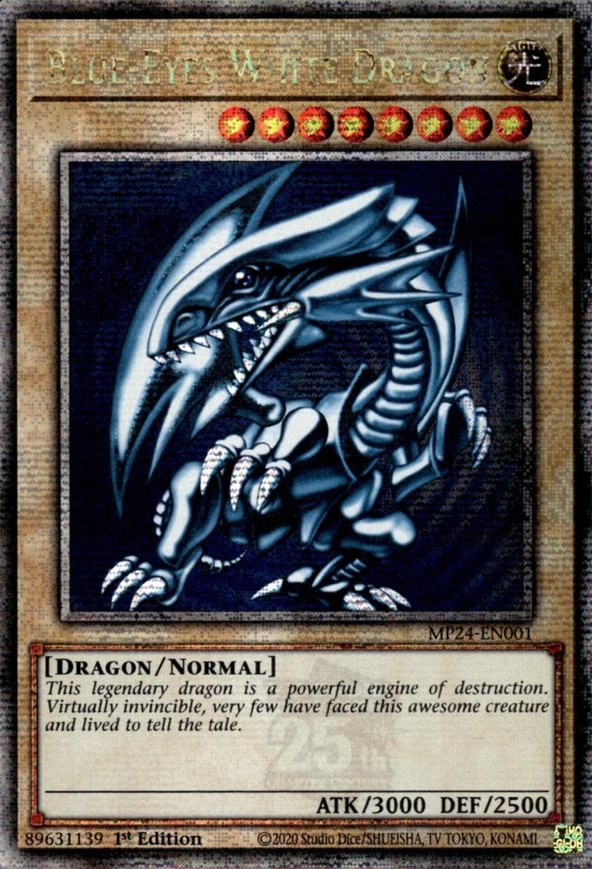 Image of Blue-Eyes White Dragon [MP24-EN001] Quarter Century Secret Rare