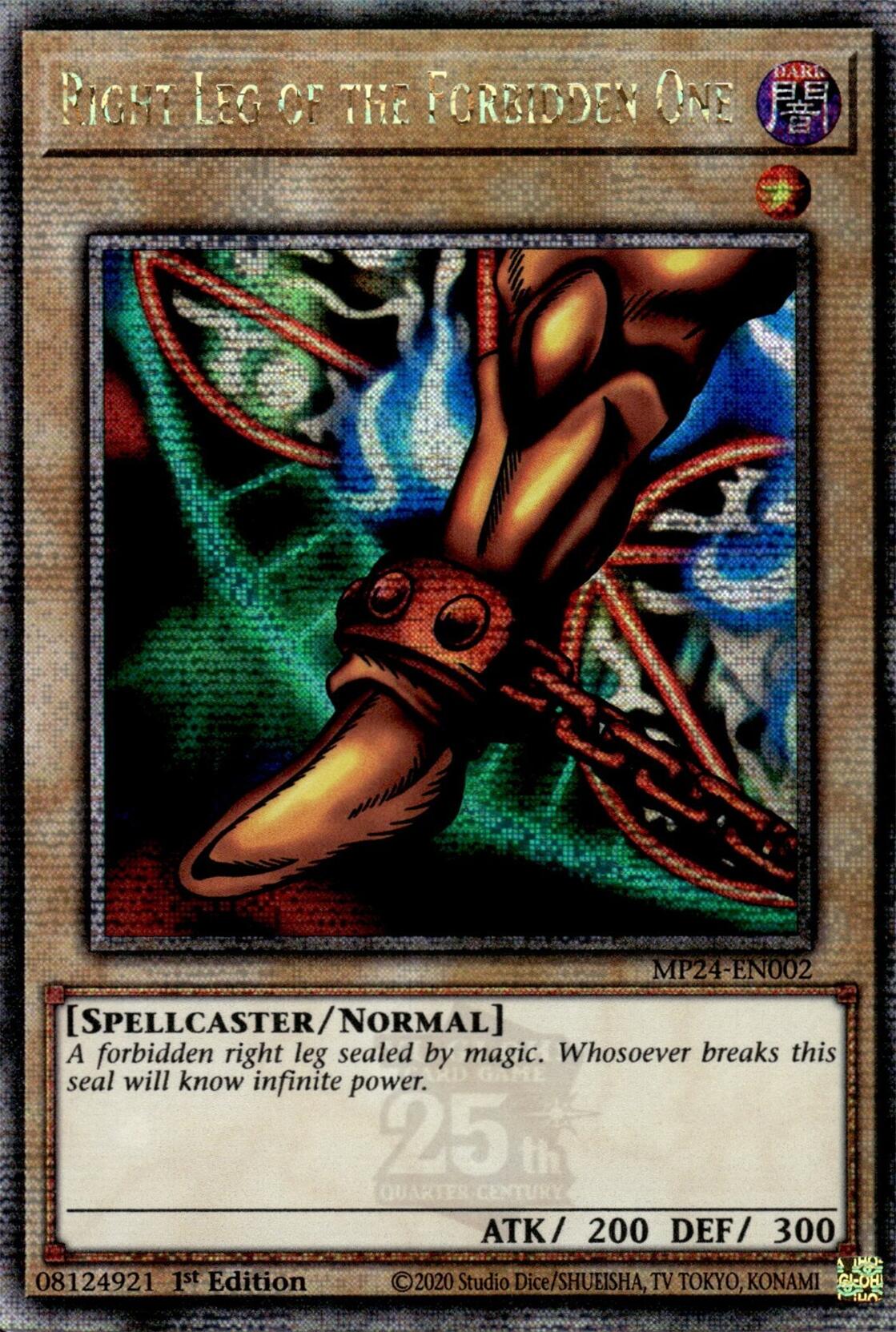 Image of Right Leg of the Forbidden One [MP24-EN002] Quarter Century Secret Rare