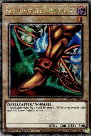 Image of Right Leg of the Forbidden One [MP24-EN002] Quarter Century Secret Rare