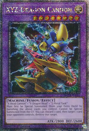 Image of XYZ-Dragon Cannon (Alternate Art) [MP24-EN011] Quarter Century Secret Rare