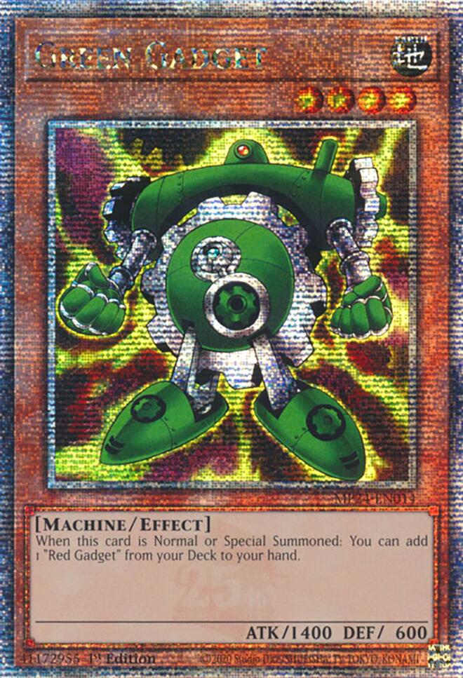 Image of Green Gadget [MP24-EN014] Quarter Century Secret Rare
