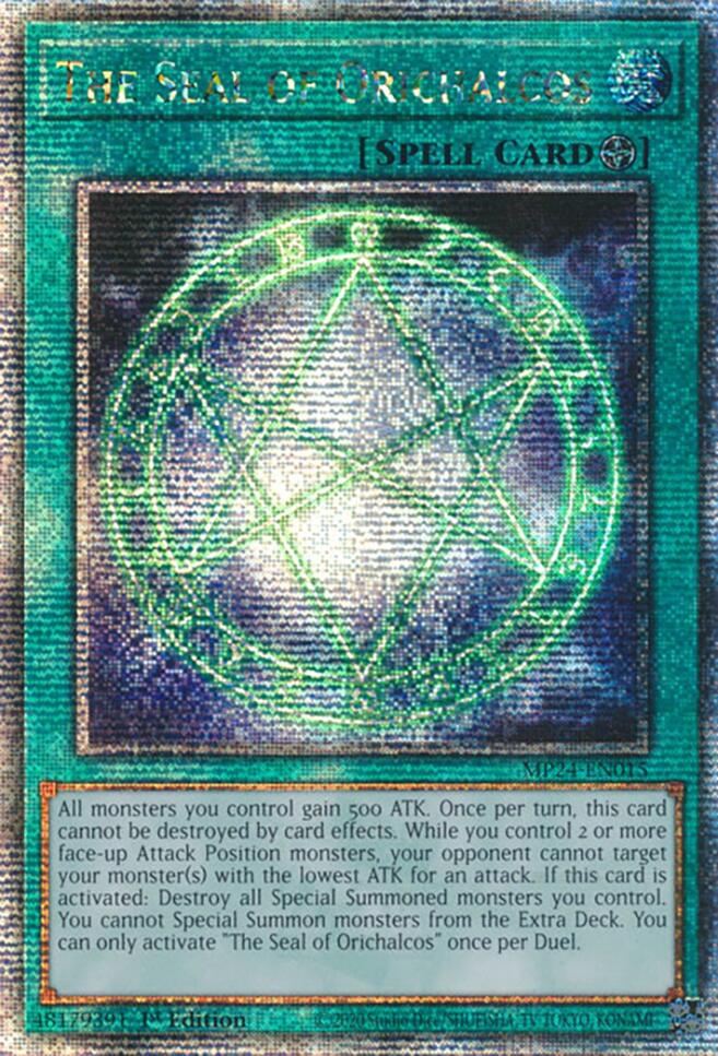 Image of The Seal of Orichalcos [MP24-EN015] Quarter Century Secret Rare