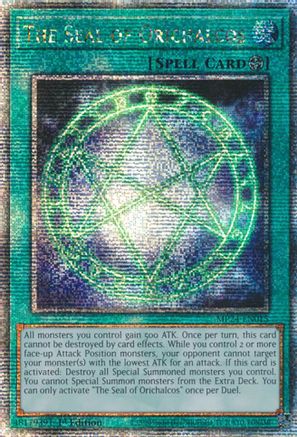Image of The Seal of Orichalcos [MP24-EN015] Quarter Century Secret Rare