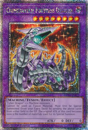Image of Chimeratech Fortress Dragon [MP24-EN022] Quarter Century Secret Rare