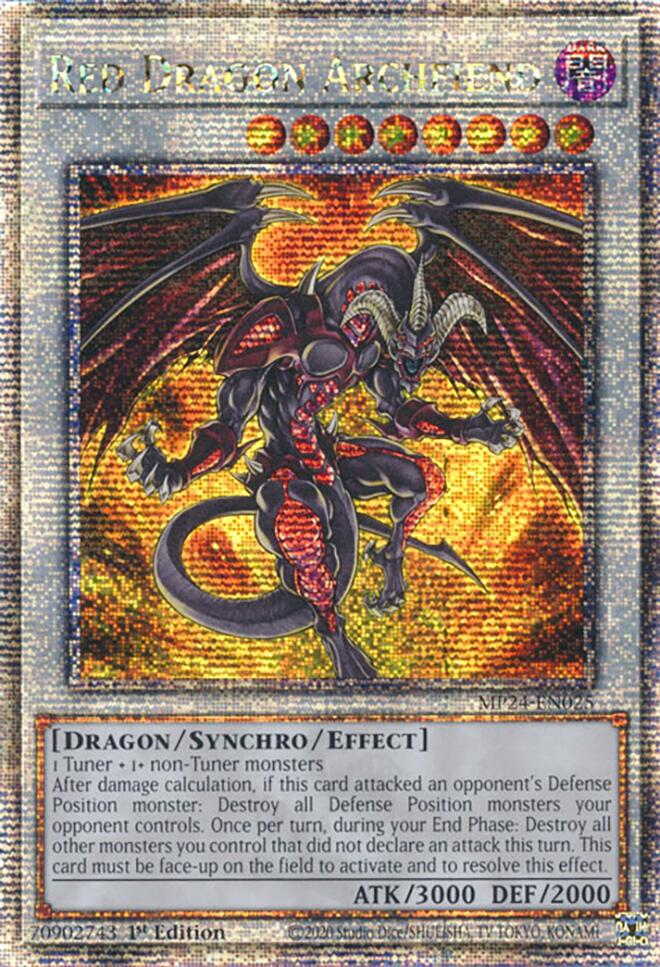 Image of Red Dragon Archfiend [MP24-EN025] Quarter Century Secret Rare
