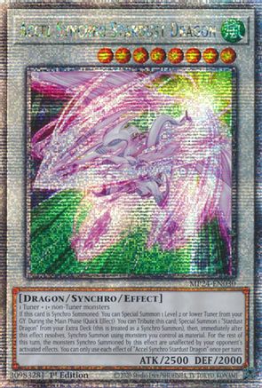 Image of Accel Synchro Stardust Dragon [MP24-EN030] Quarter Century Secret Rare