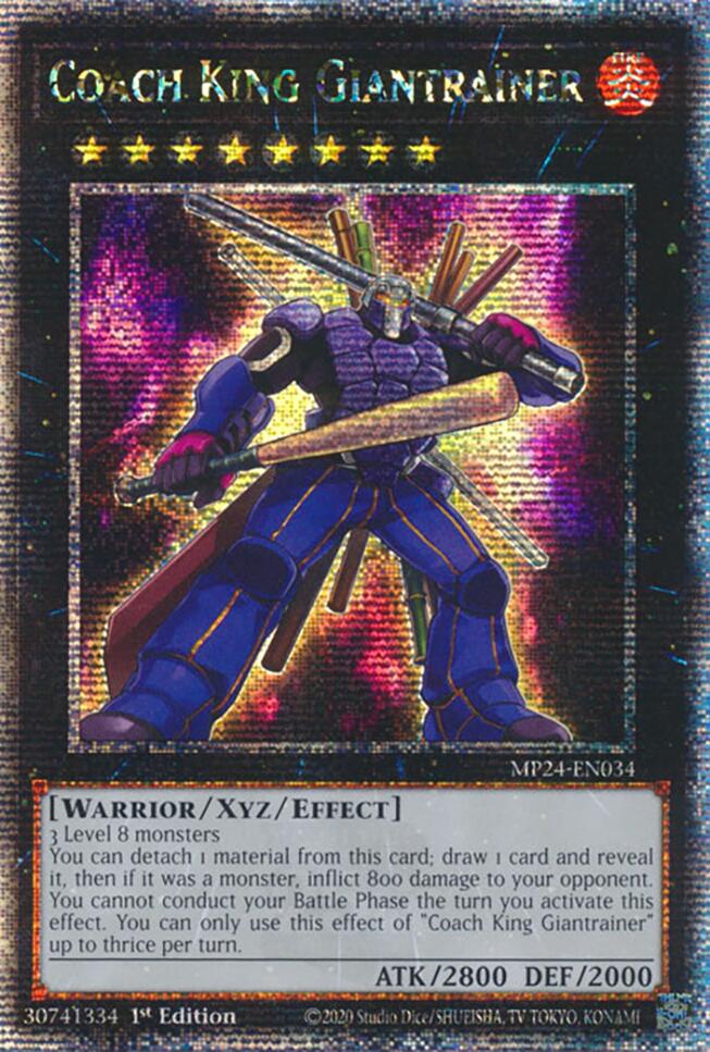 Image of Coach King Giantrainer [MP24-EN034] Quarter Century Secret Rare