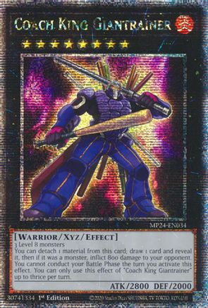 Image of Coach King Giantrainer [MP24-EN034] Quarter Century Secret Rare