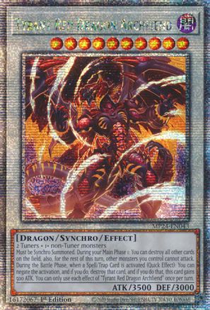 Image of Tyrant Red Dragon Archfiend [MP24-EN043] Quarter Century Secret Rare