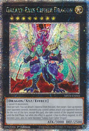 Image of Galaxy-Eyes Cipher Dragon [MP24-EN044] Quarter Century Secret Rare
