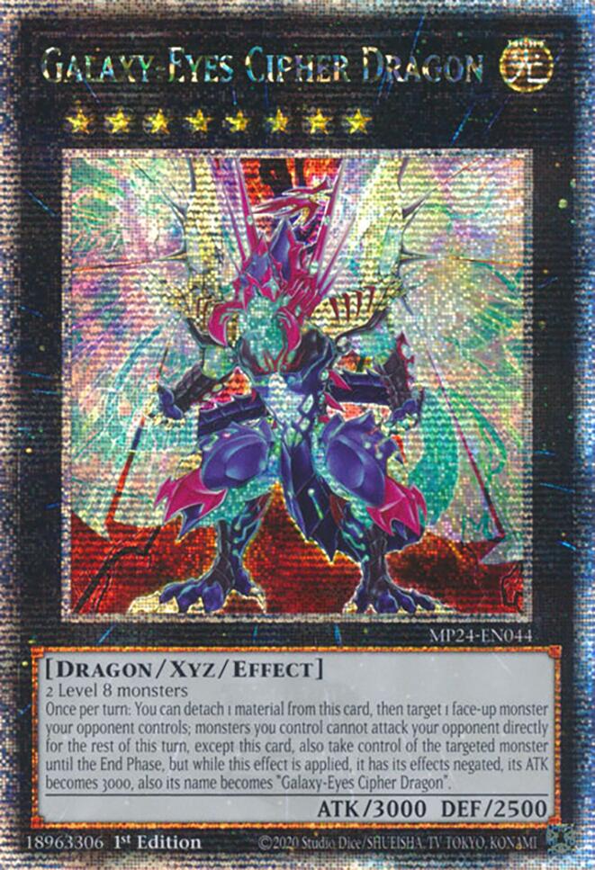 Image of Galaxy-Eyes Cipher Dragon [MP24-EN044] Quarter Century Secret Rare
