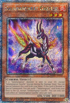 Image of Salamangreat Gazelle [MP24-EN049] Quarter Century Secret Rare