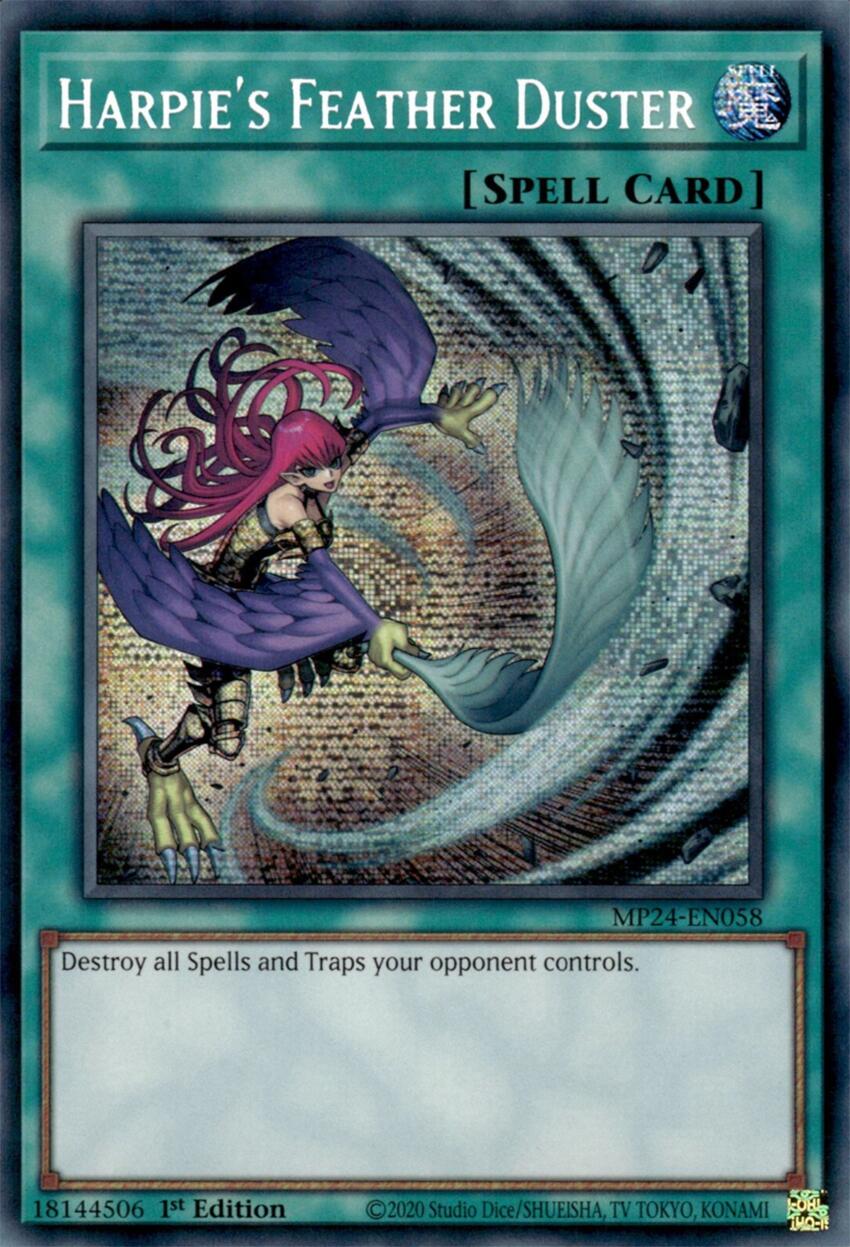 Image of Harpie's Feather Duster (Alternate Art) [MP24-EN058] Prismatic Secret Rare