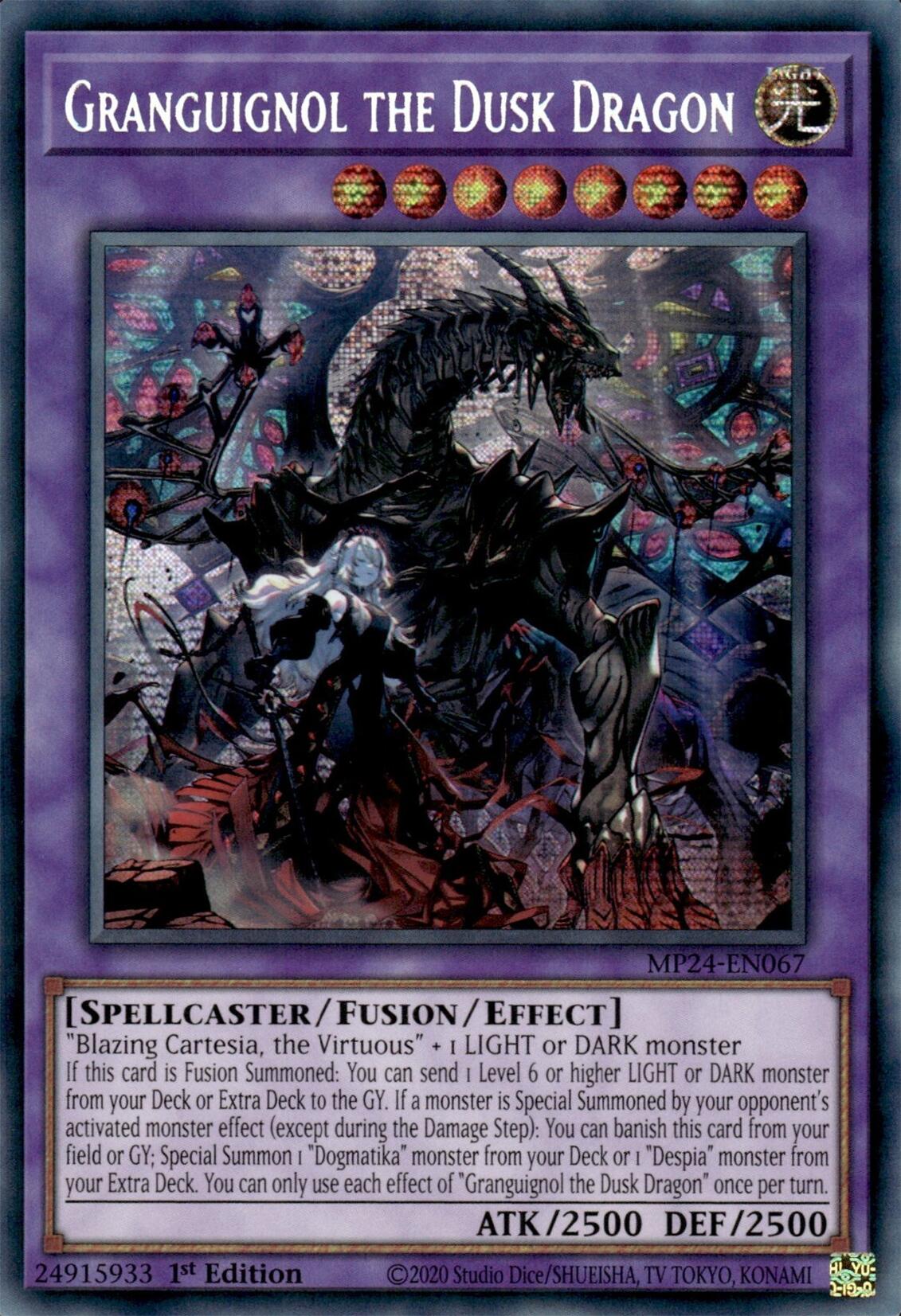 Image of Granguignol the Dusk Dragon [MP24-EN067] Prismatic Secret Rare