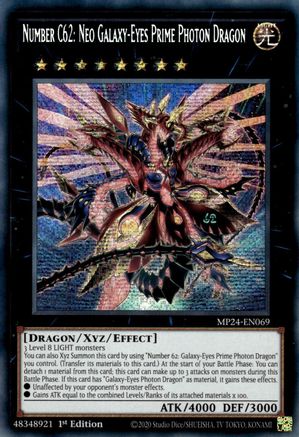 Image of Number C62: Neo Galaxy-Eyes Prime Photon Dragon [MP24-EN069] Prismatic Secret Rare
