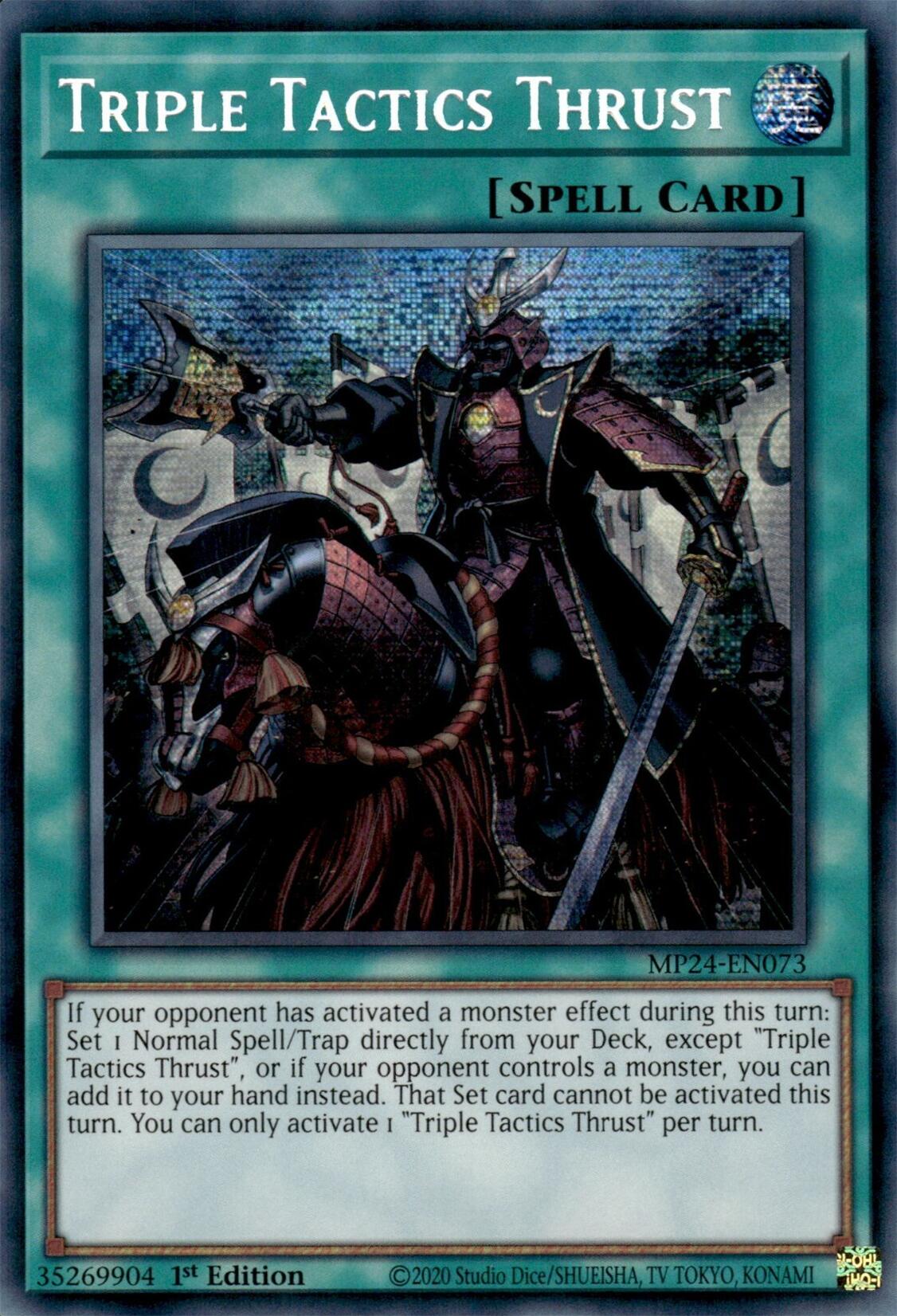 Image of Triple Tactics Thrust [MP24-EN073] Prismatic Secret Rare