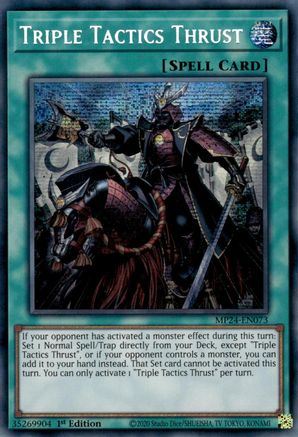 Image of Triple Tactics Thrust [MP24-EN073] Prismatic Secret Rare