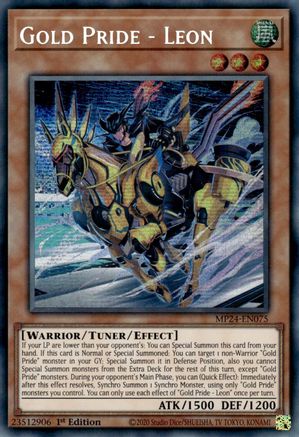 Image of Gold Pride - Leon [MP24-EN075] Prismatic Secret Rare