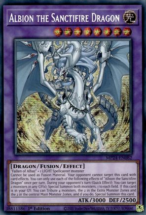 Image of Albion the Sanctifire Dragon [MP24-EN082] Prismatic Secret Rare
