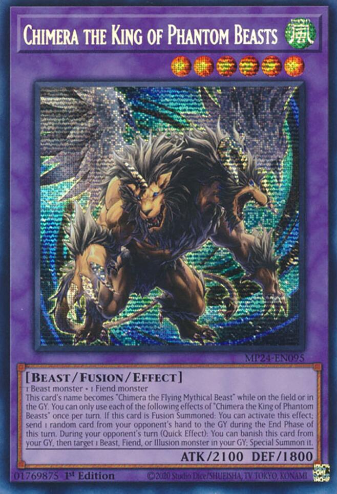 Image of Chimera the King of Phantom Beasts [MP24-EN095] Prismatic Secret Rare