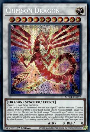 Image of Crimson Dragon (card) [MP24-EN097] Prismatic Secret Rare