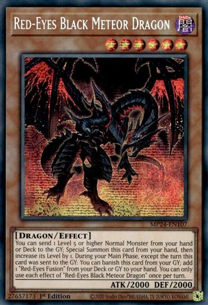Image of Red-Eyes Black Meteor Dragon [MP24-EN107] Prismatic Secret Rare