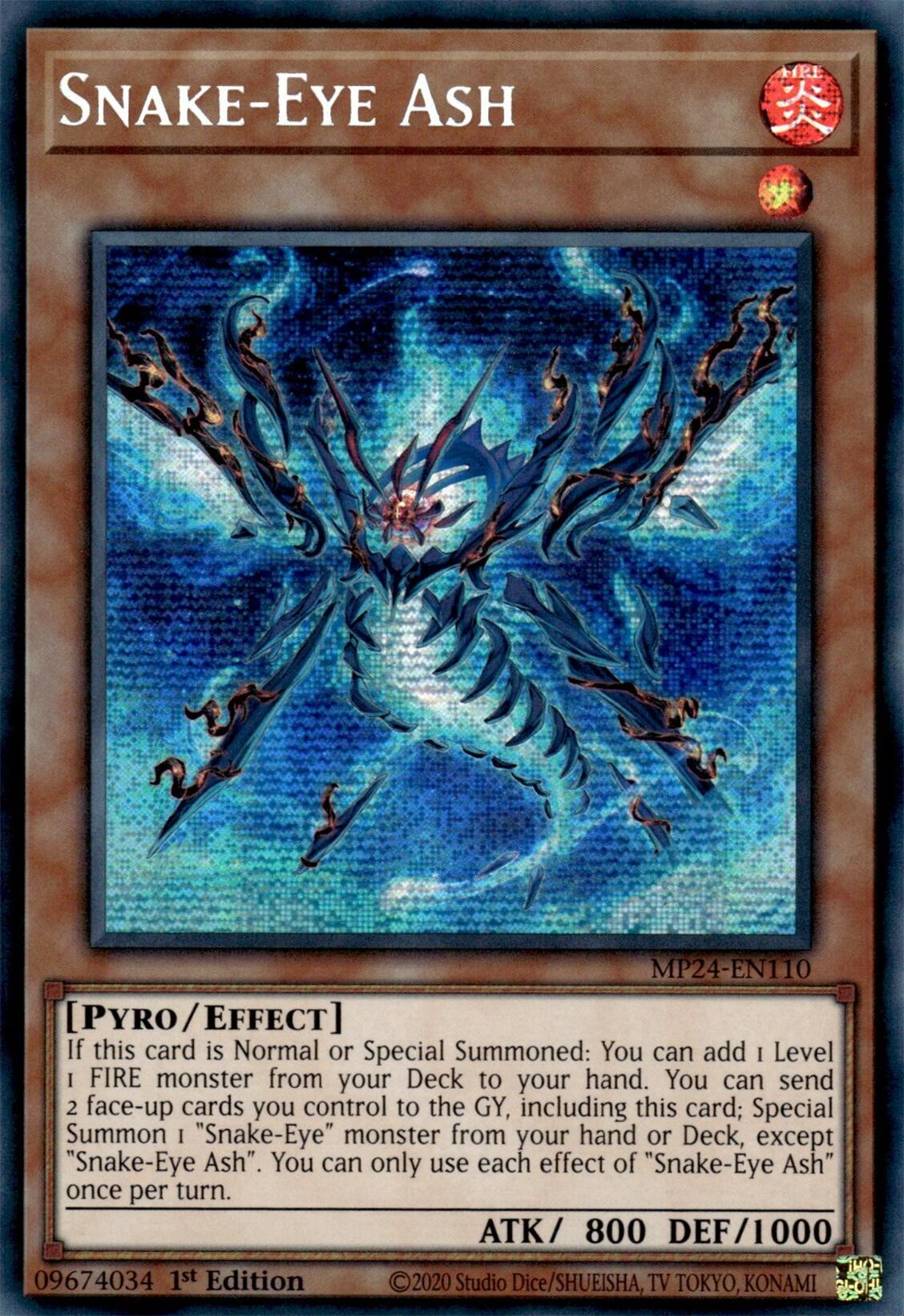 Image of Snake-Eye Ash [MP24-EN110] Prismatic Secret Rare