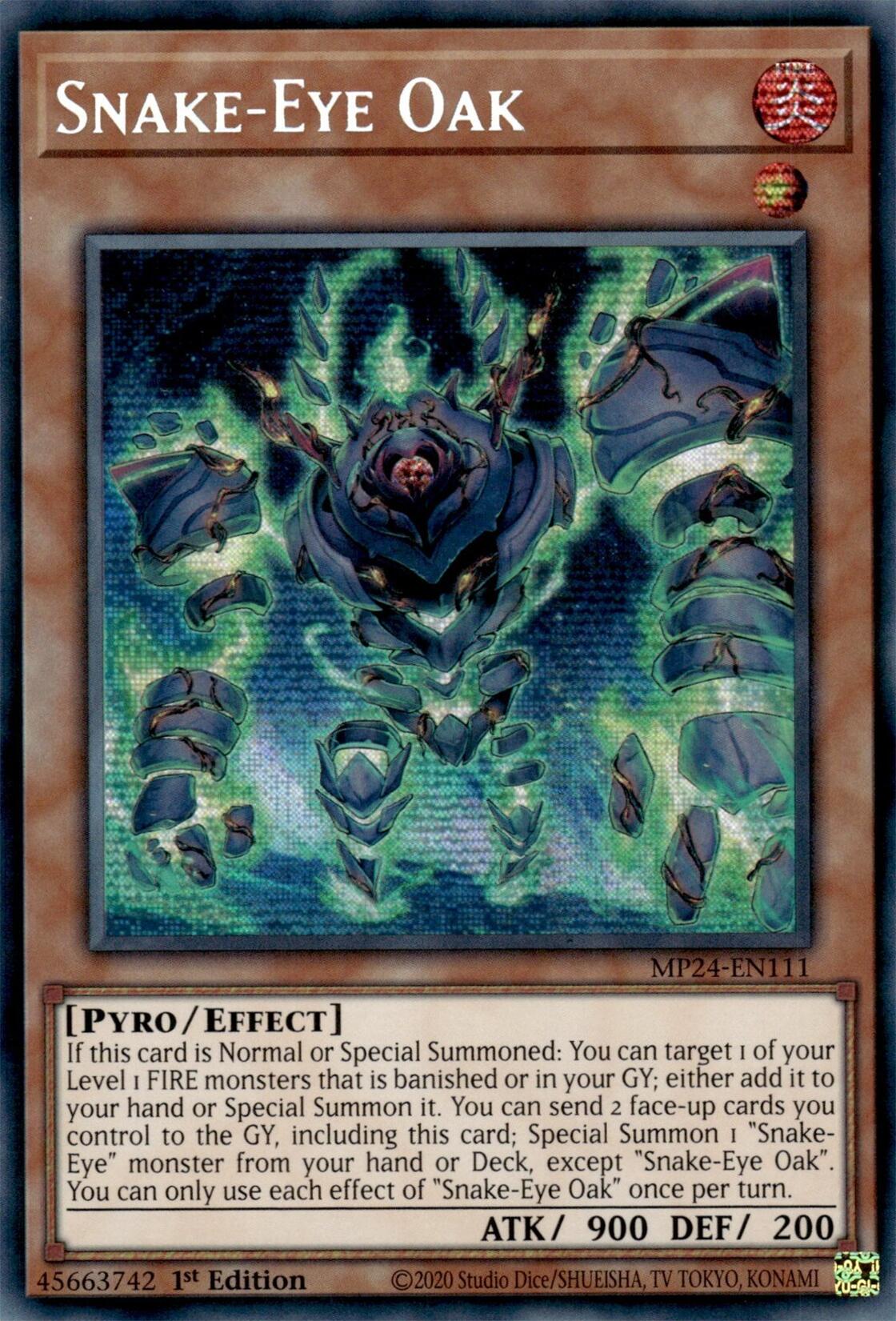 Image of Snake-Eye Oak [MP24-EN111] Prismatic Secret Rare