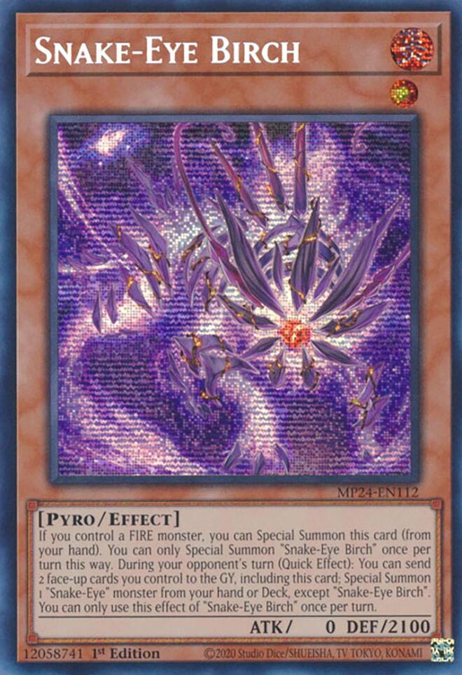 Image of Snake-Eye Birch [MP24-EN112] Prismatic Secret Rare