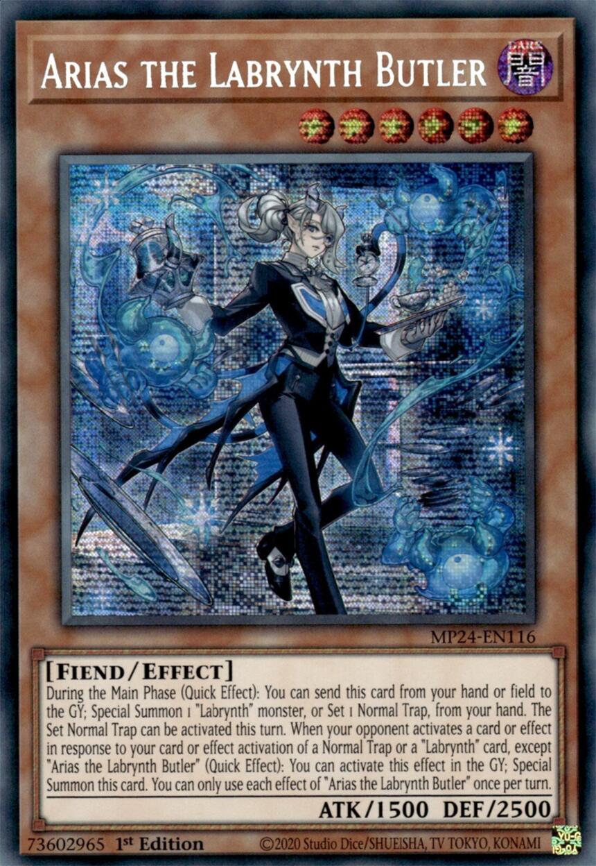 Image of Arias the Labrynth Butler [MP24-EN116] Prismatic Secret Rare