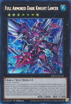Image of Full Armored Dark Knight Lancer [MP24-EN118] Prismatic Secret Rare
