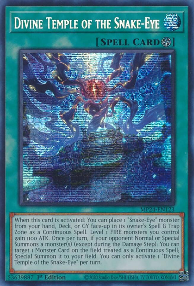 Image of Divine Temple of the Snake-Eye [MP24-EN123] Prismatic Secret Rare
