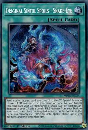 Image of Original Sinful Spoils - Snake-Eye [MP24-EN124] Prismatic Secret Rare