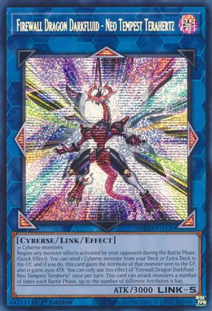Image of Firewall Dragon Darkfluid - Neo Tempest Terahertz [MP24-EN130] Prismatic Secret Rare