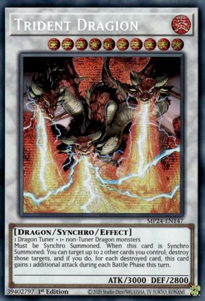 Image of Trident Dragion [MP24-EN147] Prismatic Secret Rare