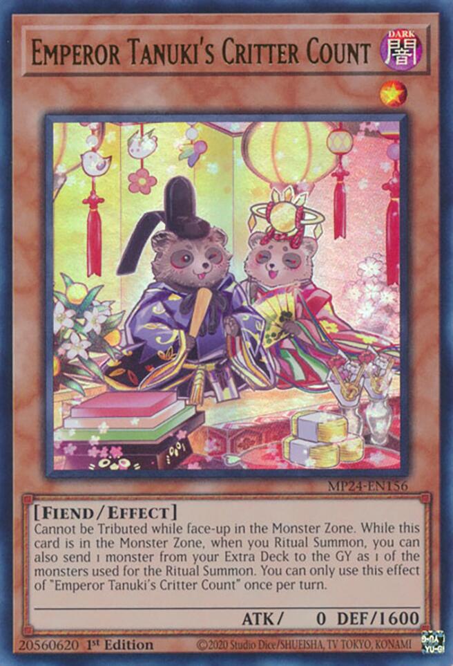 Image of Emperor Tanuki's Critter Count [MP24-EN156] Ultra Rare