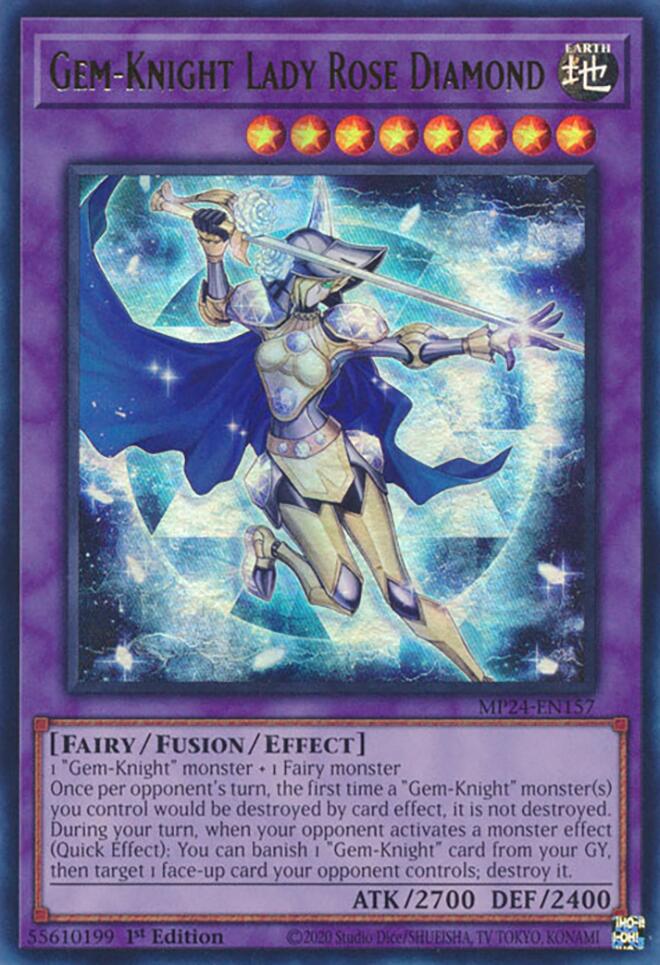 Image of Gem-Knight Lady Rose Diamond [MP24-EN157] Ultra Rare