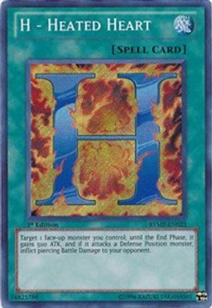 Image of H - Heated Heart [RYMP-EN023] Secret Rare