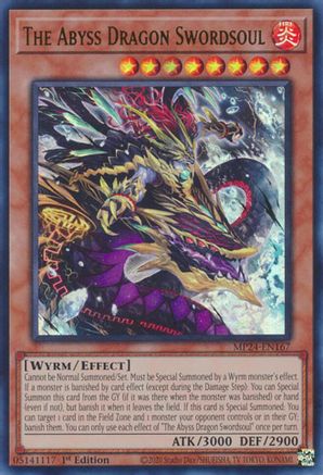 Image of The Abyss Dragon Swordsoul [MP24-EN167] Ultra Rare