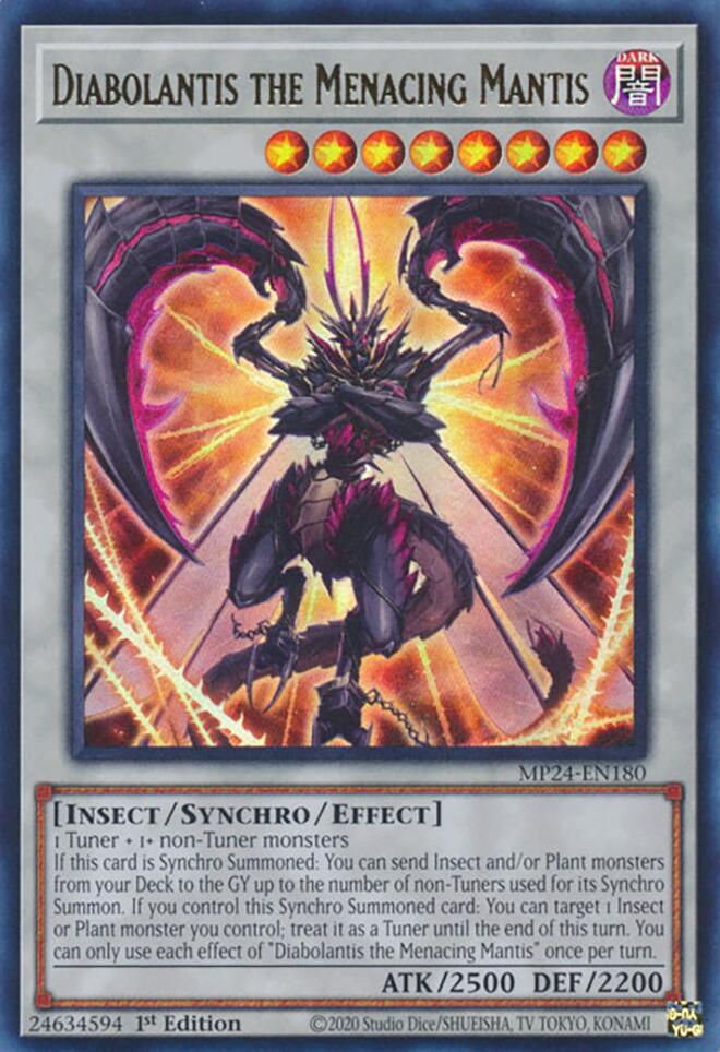 Image of Diabolantis the Menacing Mantis [MP24-EN180] Ultra Rare