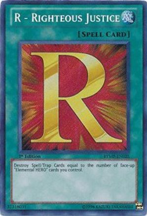 Image of R - Righteous Justice [RYMP-EN025] Secret Rare